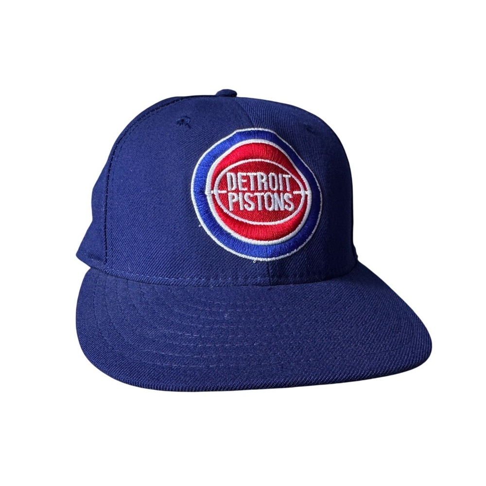 New Era Detroit Pistons Hardwood Classics 59FIFTY Fitted Hat Blue Size 7 1/4 NBA